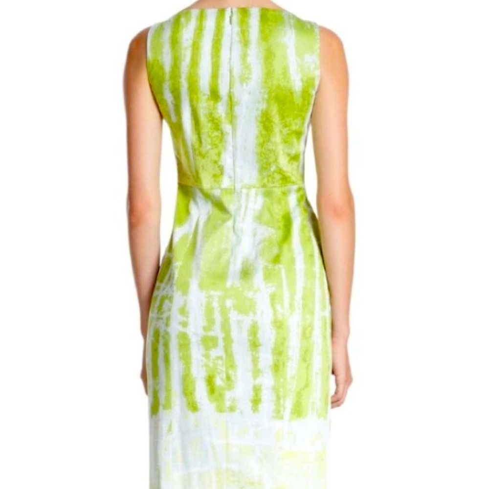 T TAHARI Rosalia Dress in Pear Nectar Style F41GE603 Size 14 - Picture 5 of 14